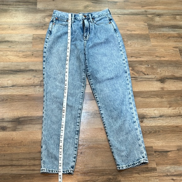 MADEWELL WOMENS JEANS HIGH RISE STRAIGHT LEG ENMORE WASH BLUE SZ 26 - Picture 5 of 11